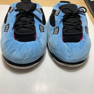 Jordan light blue Sneaker slippers one size fits all